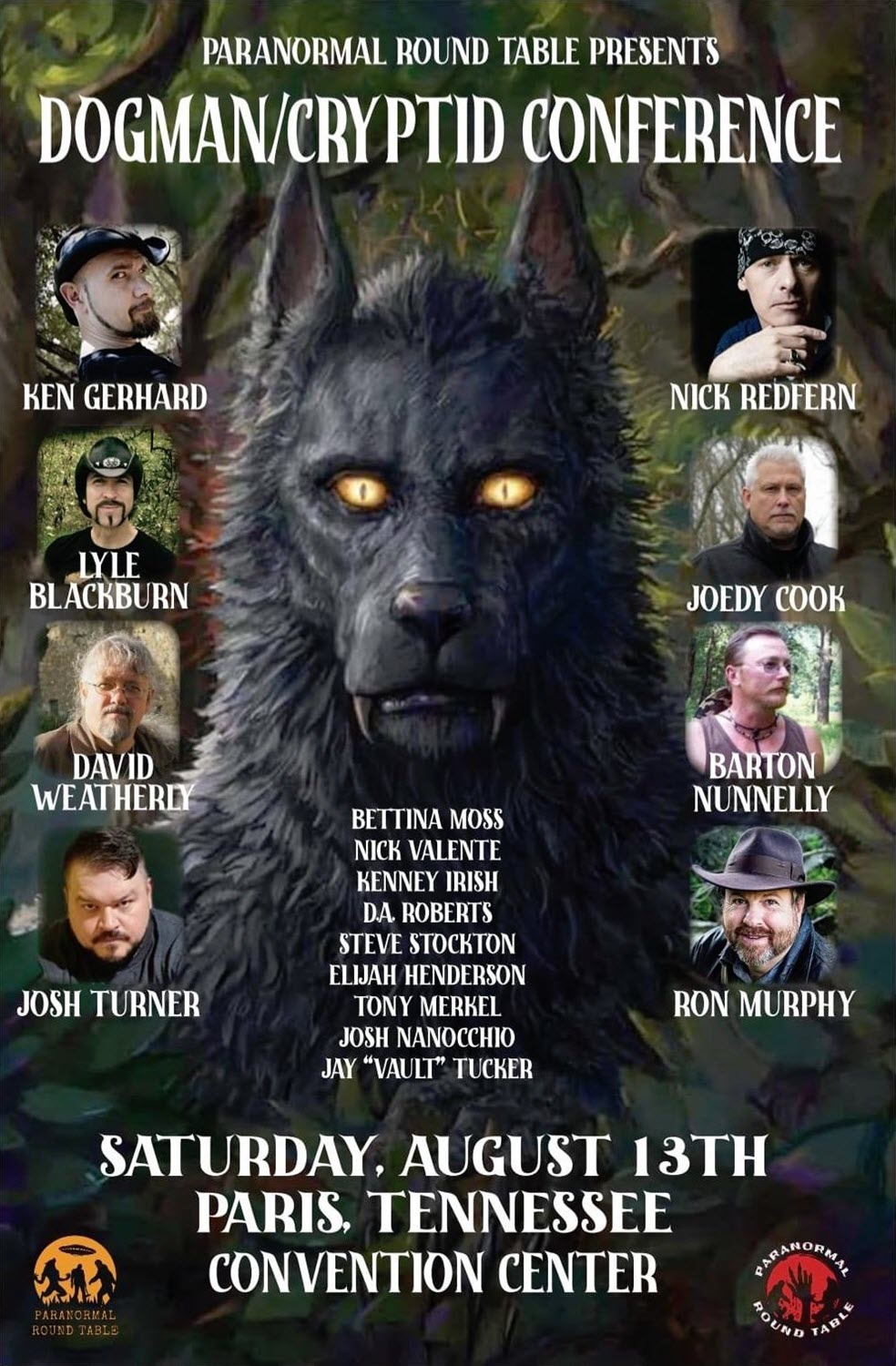 1st Annual Dogman/Cryptid Conference Paris, TN Aug. 13, 2022